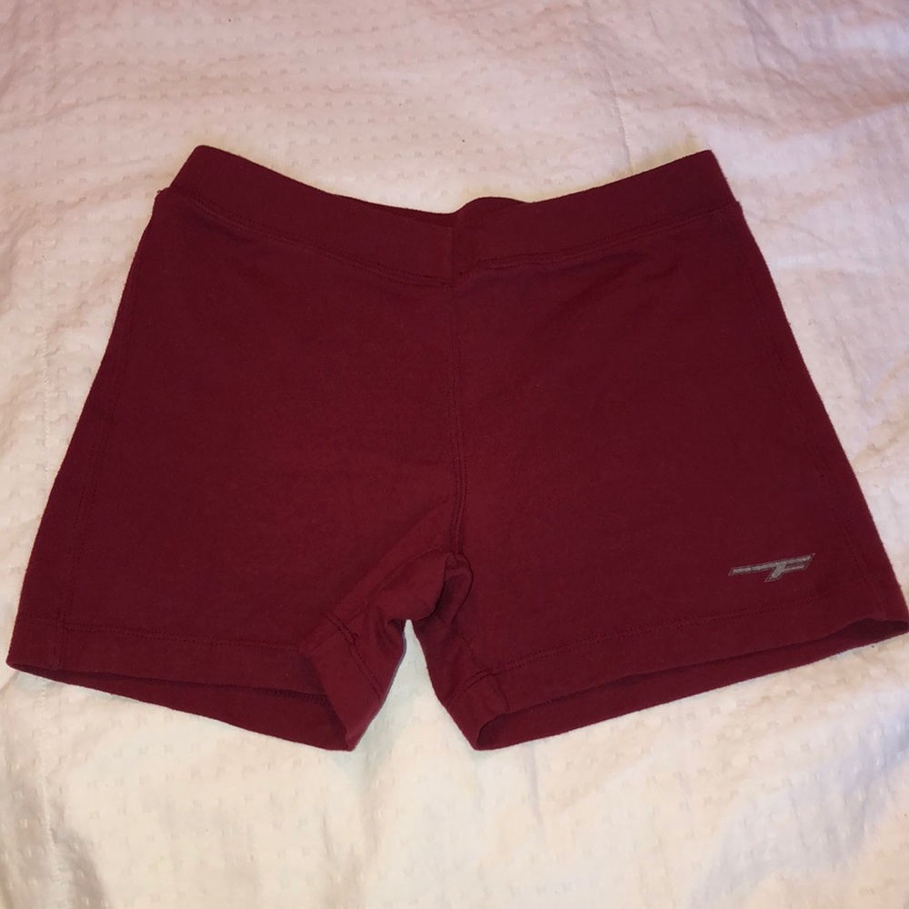 Formula One Maroon Burgundy Athletic Shorts